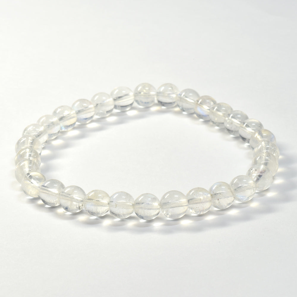 ホワイトラブラドライト ブレスレット 6mm #RA233