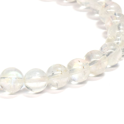 ホワイトラブラドライト ブレスレット 6mm #RA235