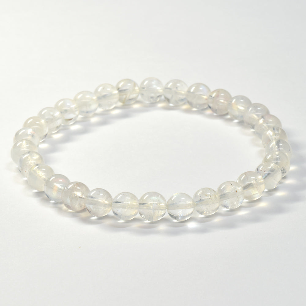 ホワイトラブラドライト ブレスレット 6mm #RA235