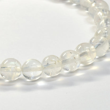 ホワイトラブラドライト ブレスレット 6mm #RA235