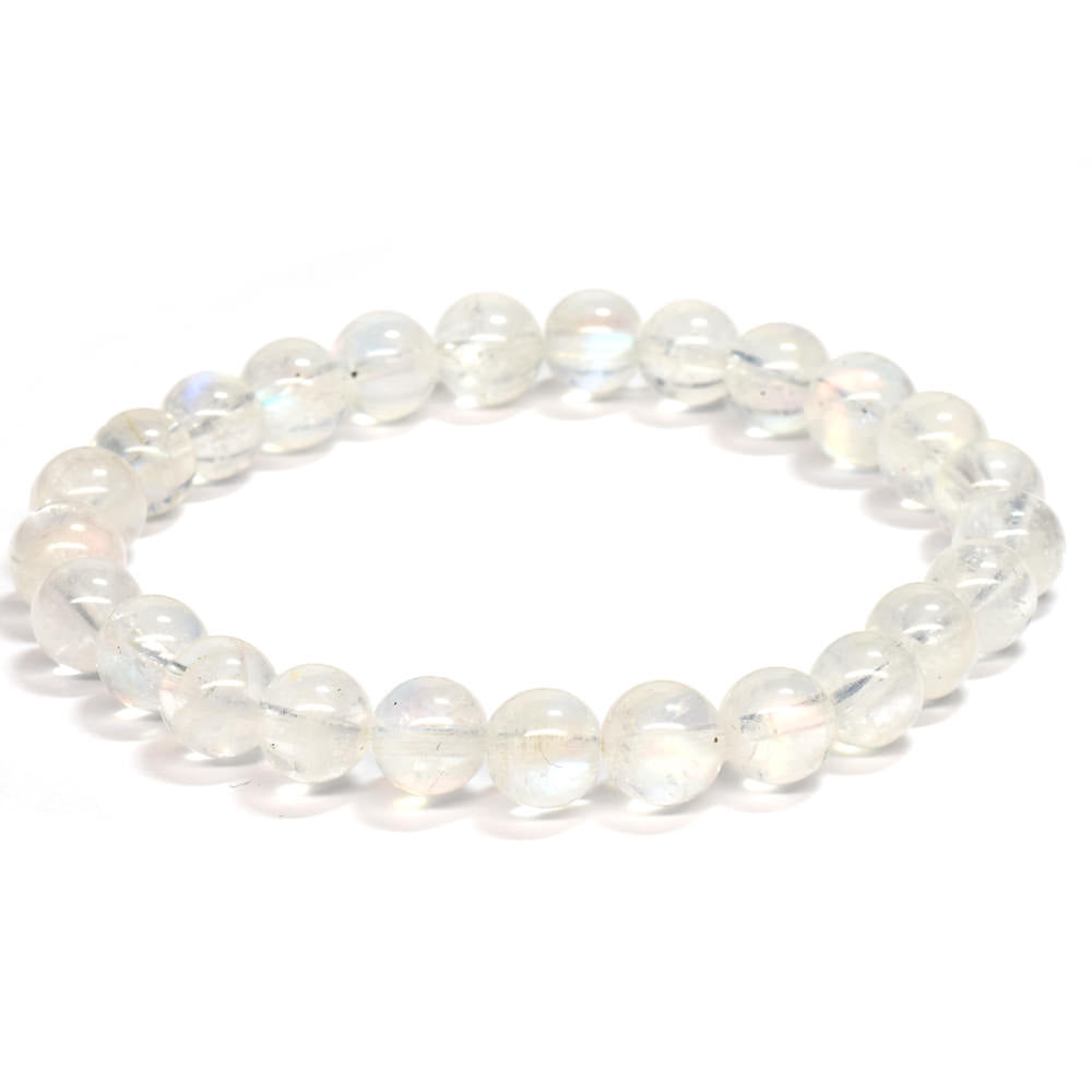 ホワイトラブラドライト ブレスレット 7.5mm #RA238