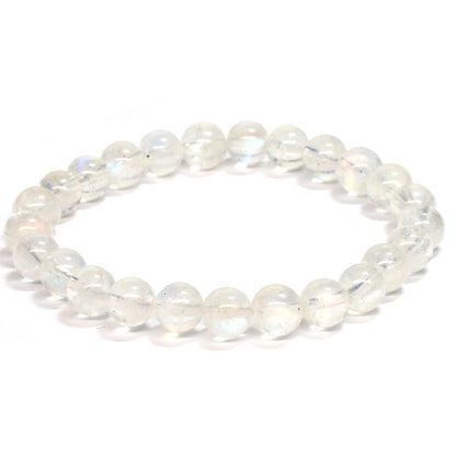 ホワイトラブラドライト ブレスレット 7.5mm #RA238
