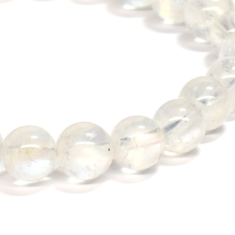 ホワイトラブラドライト ブレスレット 7.5mm #RA238