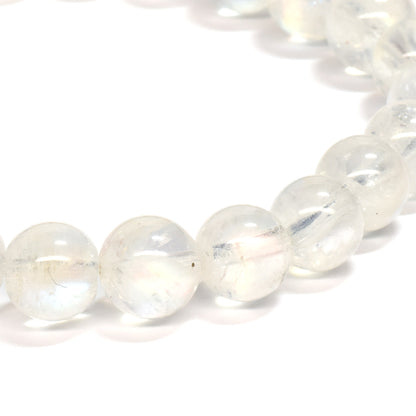 ホワイトラブラドライト ブレスレット 7.5mm #RA238