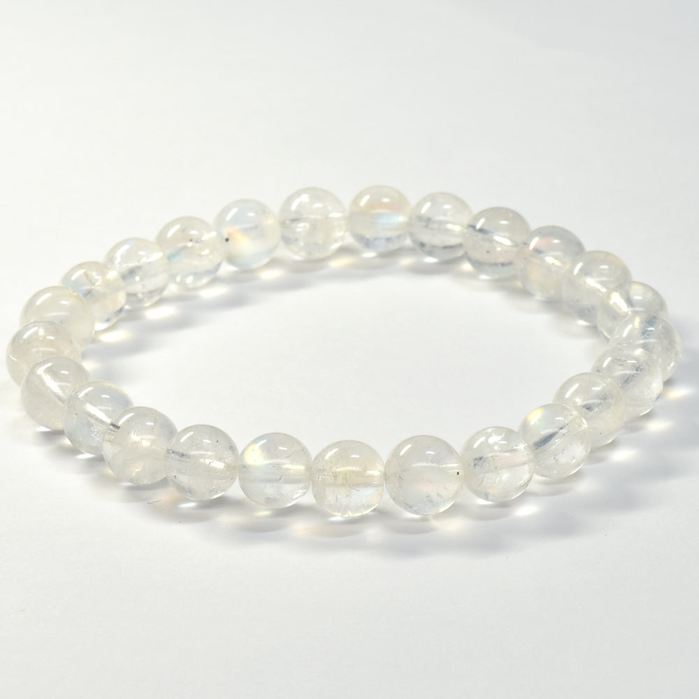 ホワイトラブラドライト ブレスレット 7.5mm #RA238
