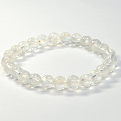 ホワイトラブラドライト ブレスレット 7.5mm #RA238