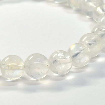 ホワイトラブラドライト ブレスレット 7.5mm #RA238