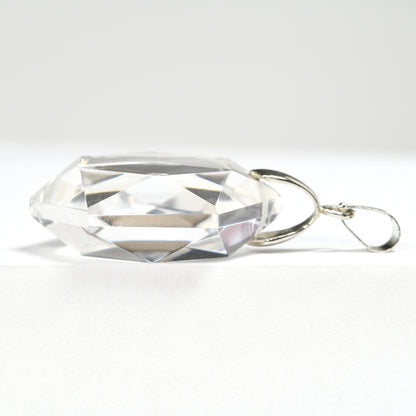 天然水晶  ペンダントトップ 29x25x10mm #RC242