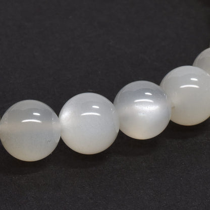 ホワイトムーンストーン ブレスレット 7.5-8mm #RC253