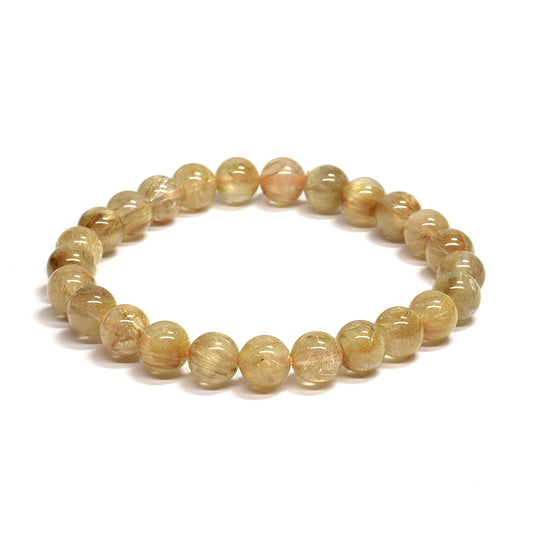 ルチルクォーツ ブレスレット 7.5mm #RD050