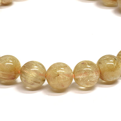 ルチルクォーツ ブレスレット 7.5mm #RD050