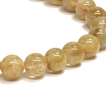 ルチルクォーツ ブレスレット 7.5mm #RD050