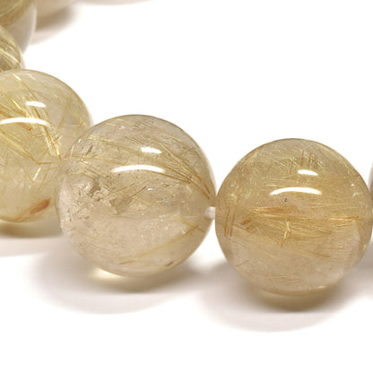 ゴールドルチルクォーツ ブレスレット 15-15.5mm #RD057