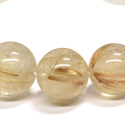 ゴールドルチルクォーツ ブレスレット 15-15.5mm #RD059