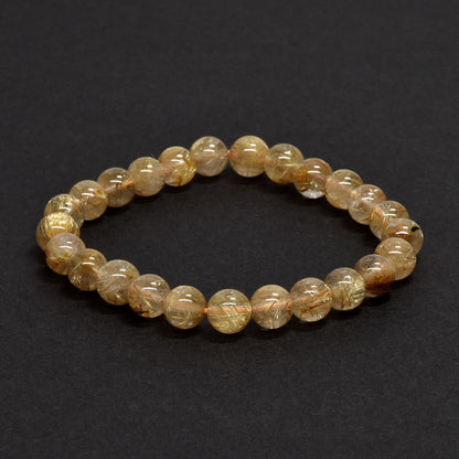 ゴールドルチルクォーツ ブレスレット 7.5mm #RD064
