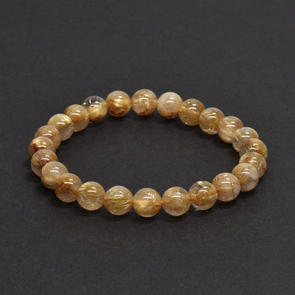 ゴールドルチルクォーツ ブレスレット 7.5-8mm #RD066