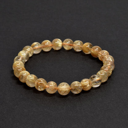 ゴールドルチルクォーツ ブレスレット 7.5-8mm #RD067