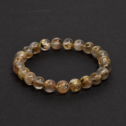放射ルチルクォーツ ブレスレット 8-8.5mm #RD216