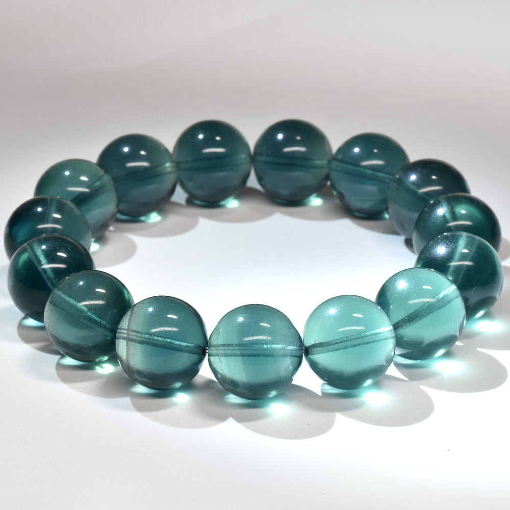 ブルーグリーンフローライト ブレスレット 14mm #RD258