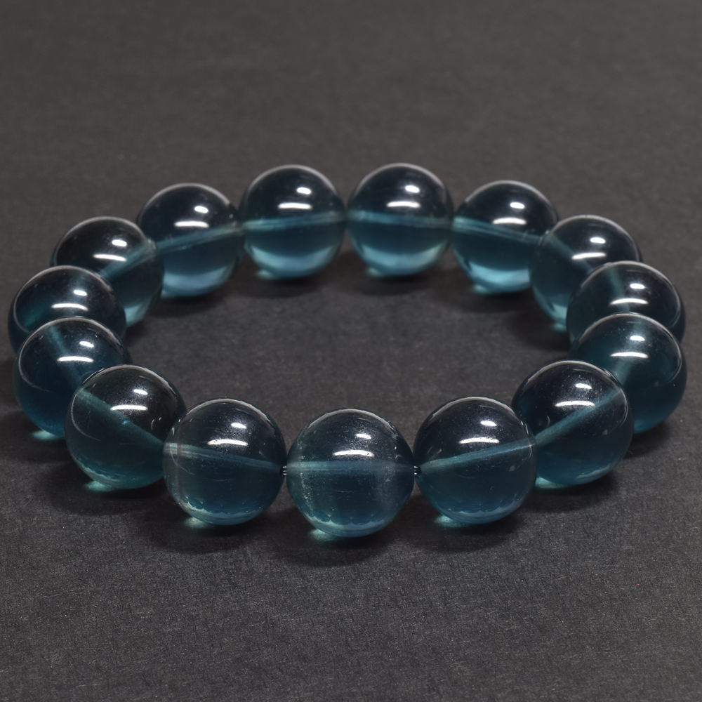 ブルーグリーンフローライト ブレスレット 14mm #RD258