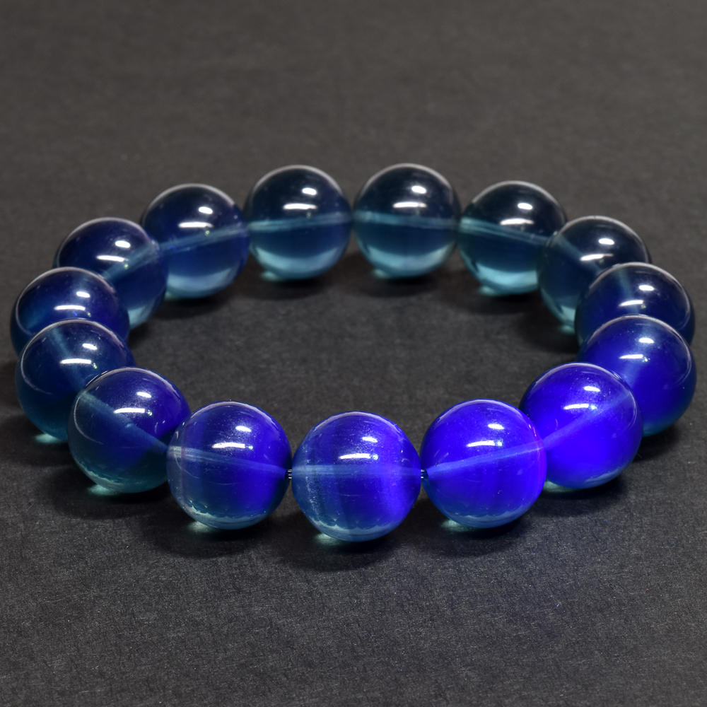 ブルーグリーンフローライト ブレスレット 14mm #RD258