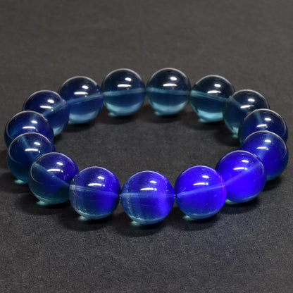 ブルーグリーンフローライト ブレスレット 14mm #RD258