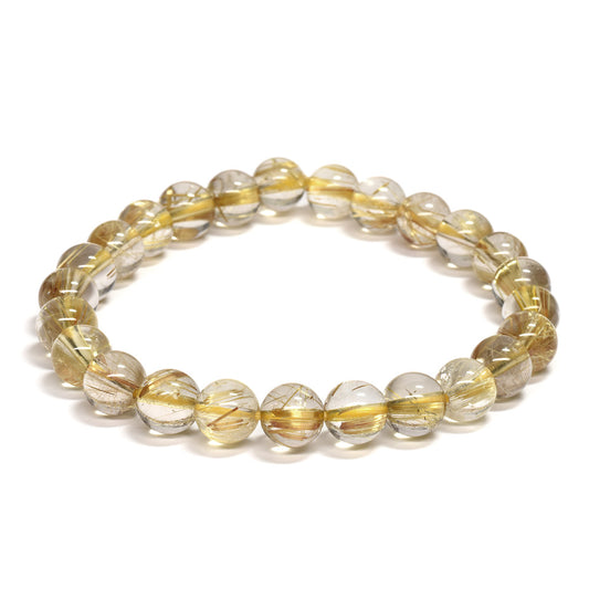 ルチルクォーツ ブレスレット 7.5mm #RD516