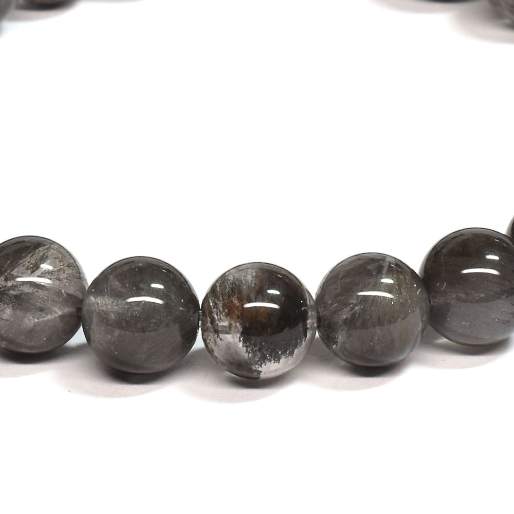 ブラックツリーインクリュージョンクォーツ ブレスレット 7.5mm #RE041 - premium stone gallery