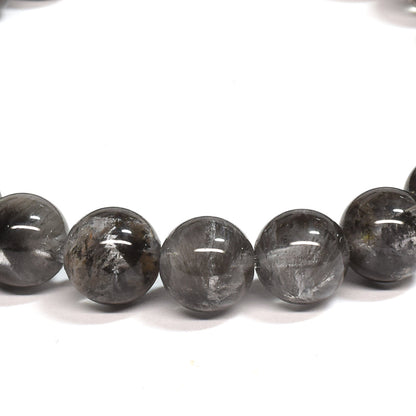 ブラックツリーインクリュージョンクォーツ ブレスレット 7.5mm #RE044 - premium stone gallery