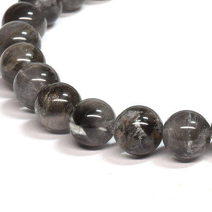 ブラックツリーインクリュージョンクォーツ ブレスレット 7.5mm #RE044 - premium stone gallery
