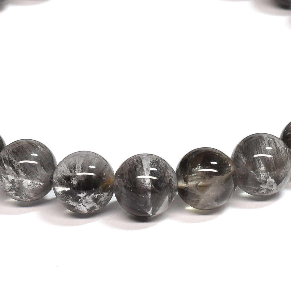 ブラックツリーインクリュージョンクォーツ ブレスレット 7mm #RE045 - premium stone gallery