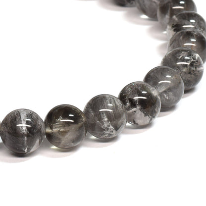 ブラックツリーインクリュージョンクォーツ ブレスレット 7mm #RE045 - premium stone gallery