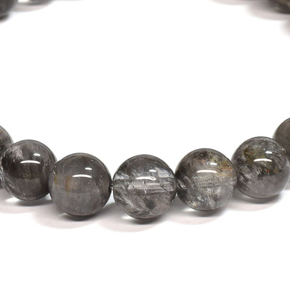 ブラックツリーインクリュージョンクォーツ ブレスレット 7mm #RE046 - premium stone gallery
