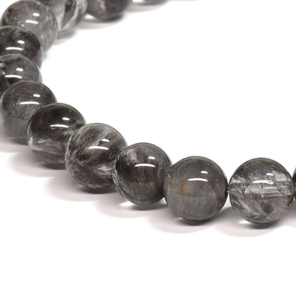ブラックツリーインクリュージョンクォーツ ブレスレット 7mm #RE046 - premium stone gallery
