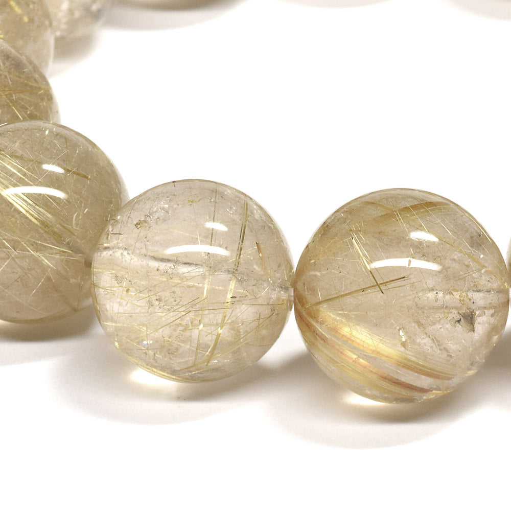 ゴールドルチルクォーツ ブレスレット 16-16.5mm #RE153