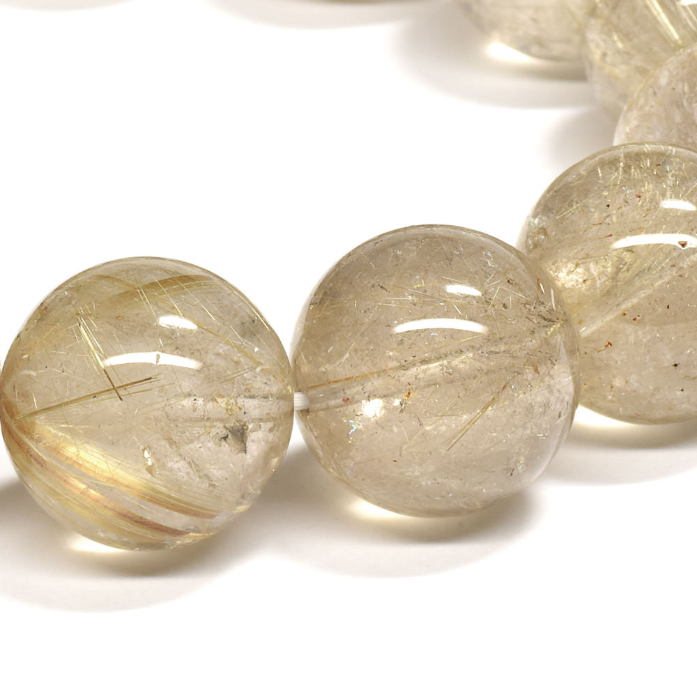 ゴールドルチルクォーツ ブレスレット 16-16.5mm #RE153