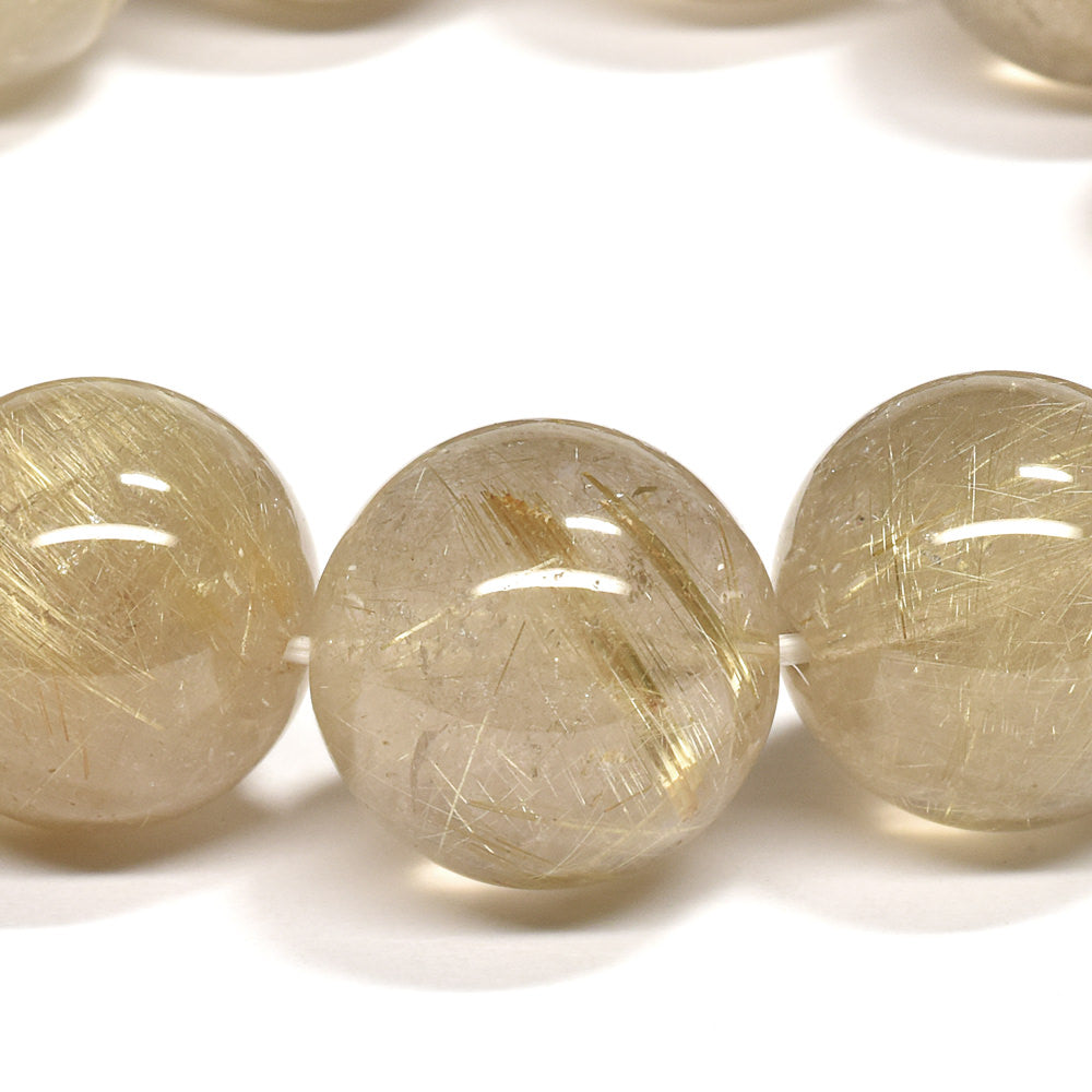 ゴールドルチルクォーツ ブレスレット 17-17.5mm #RE155