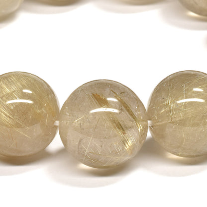ゴールドルチルクォーツ ブレスレット 17-17.5mm #RE155