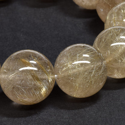 ゴールドルチルクォーツ ブレスレット 17-17.5mm #RE155