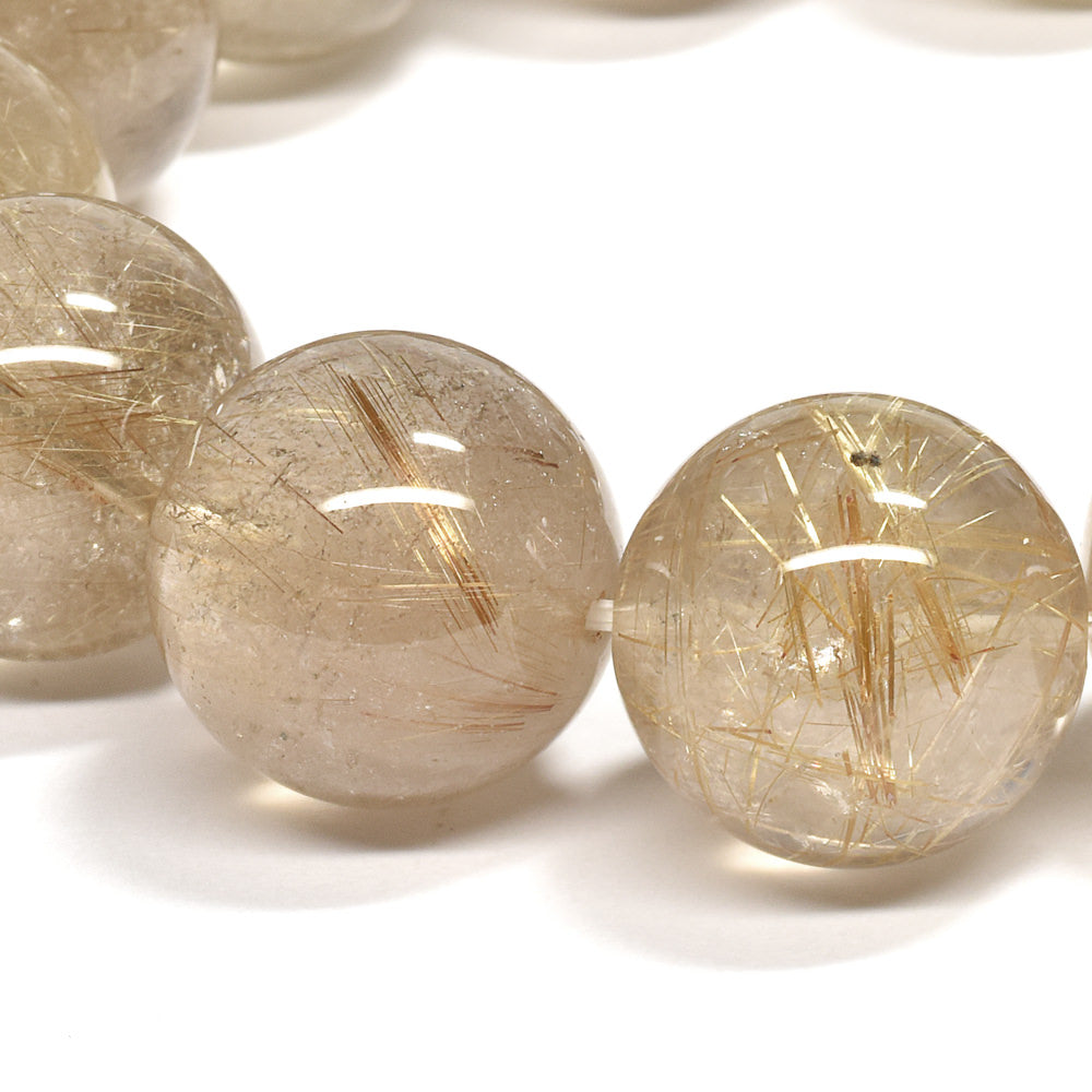 ゴールドルチルクォーツ ブレスレット 17-17.5mm #RE156