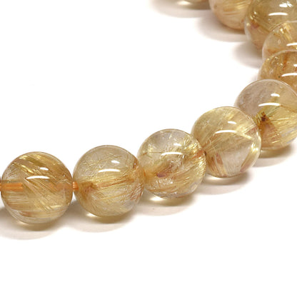 ゴールドルチルクォーツ ブレスレット 7.5mm #RE159