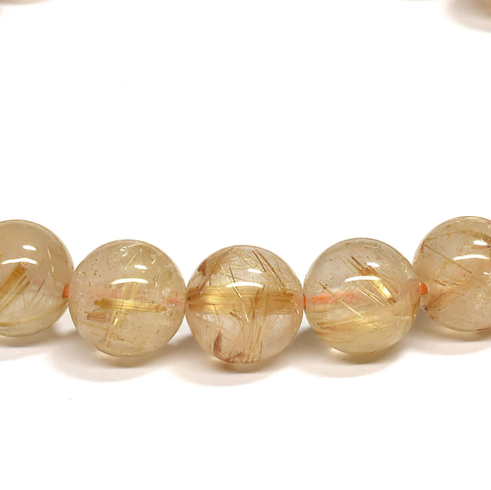 ゴールドルチルクォーツ ブレスレット 7.5mm #RE160
