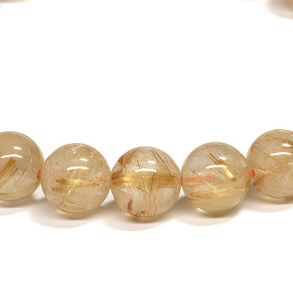 ゴールドルチルクォーツ ブレスレット 7.5mm #RE160