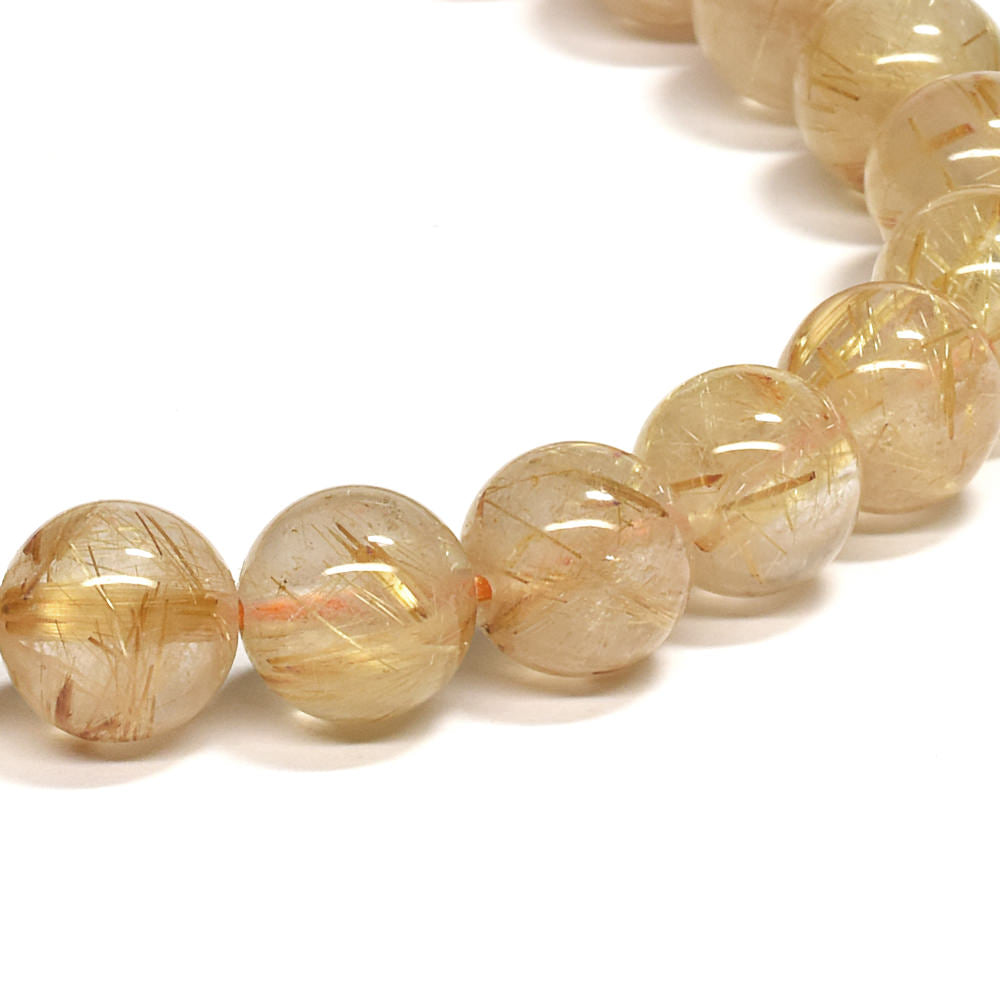 ゴールドルチルクォーツ ブレスレット 7.5mm #RE160