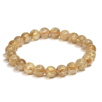 ゴールドルチルクォーツ ブレスレット 8.5mm #RE163