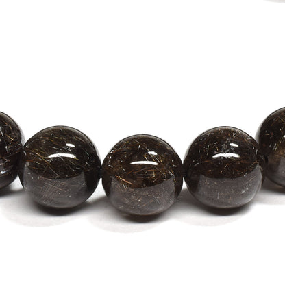ブラックルチルクォーツ ブレスレット 9mm #RE177