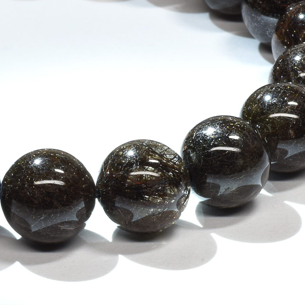 ブラックルチルクォーツ ブレスレット 10mm #RE178 – premium