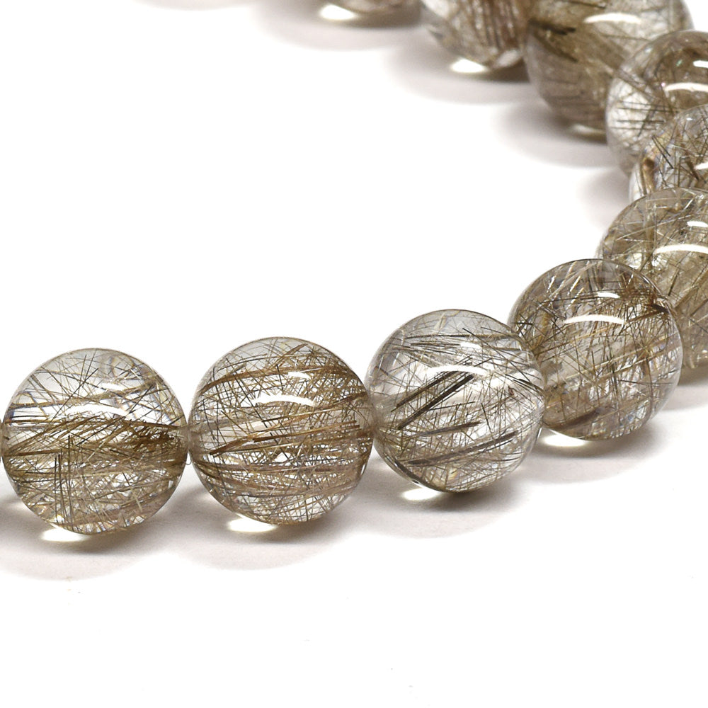 シルバールチルクォーツ ブレスレット 8.5mm #RE462