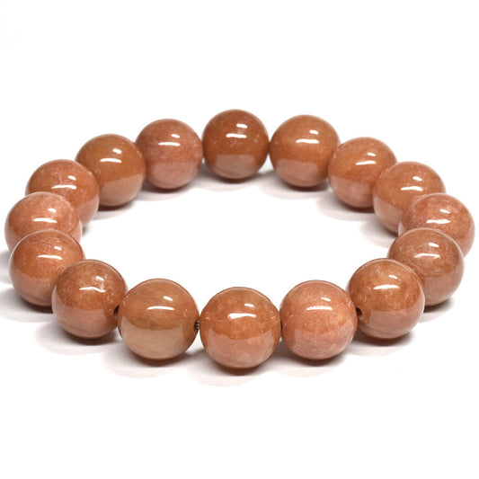 [鑑別付]ミャンマー翡翠（オレンジ） ブレスレット 13-13.5mm #RG061