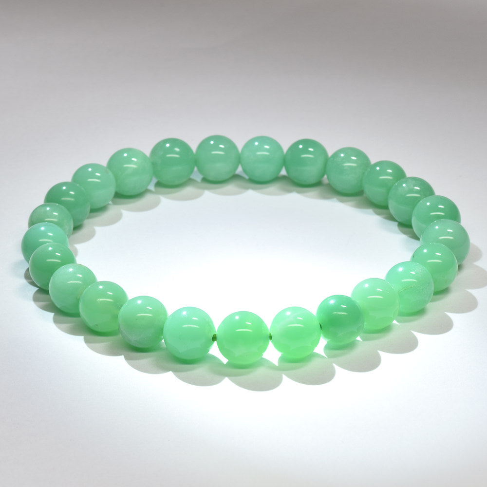 クリソプレーズ ブレスレット 7.5mm #RG114